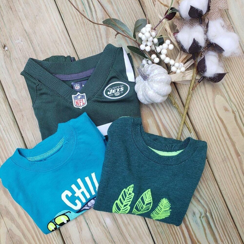 Boy's 3pc Bundle - NFL/Jumping Beans/Cat & Jack Shirts